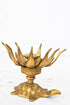 Brass Flower Candle Holder On Tortoise 0.29kg
